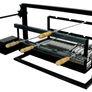 Kit Elevação Preto 4 Esp. c/ Grill Elétrico - Artmill