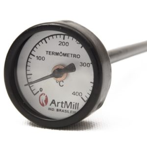 Termômetro 0-400C° c/ haste 100 - rosca 1/2" - Artmill